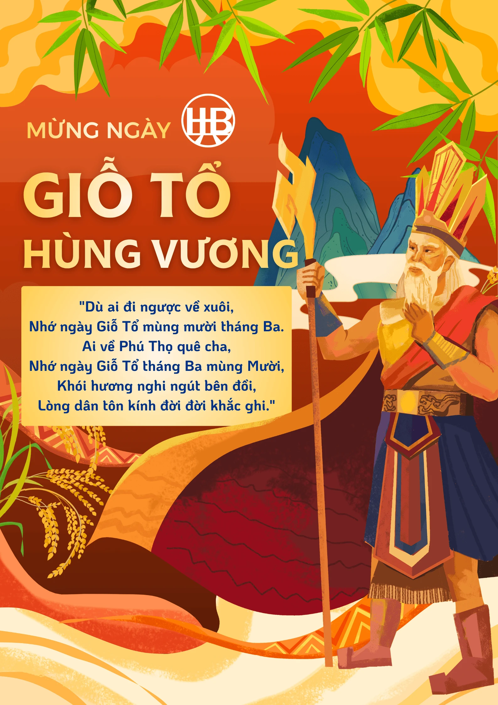 Chúc mừng ngày Giỗ Tổ Hùng Vương